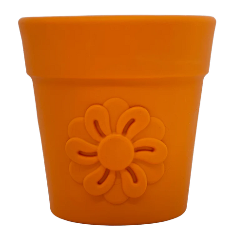 Large Flower Pot Durable PUP-X Rubber eCup Treat Dispenser & Enrichment Toy