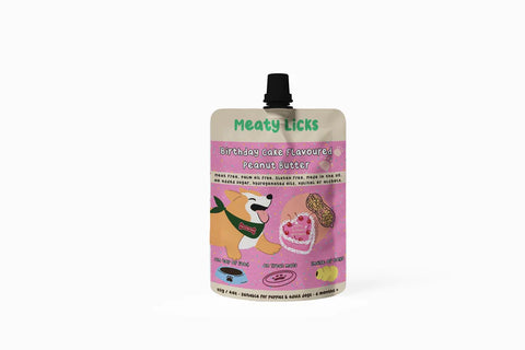 Meaty Licks Birthday cake peanut butter 113g